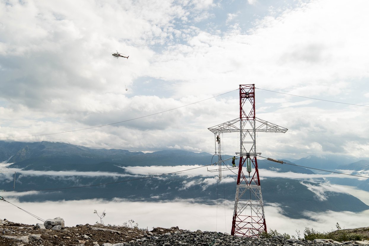 Mast ved Sogndal.