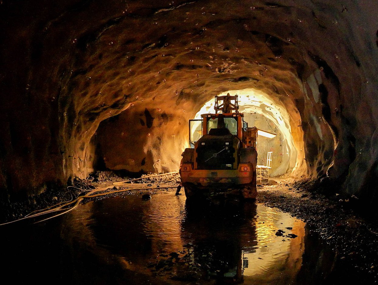Bilde av tunnelarbeid