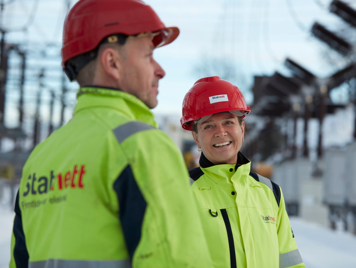 Hilde Tonne with Statnett co-worker