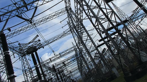 Close up of a substation