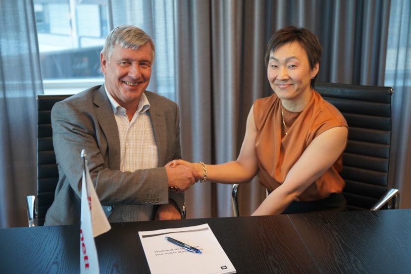 Eve Vangsnes Bergli fra Skatteetaten og Thor Johansen fra Statnett.