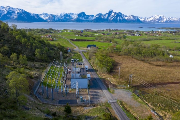 Melbu stasjon sett nordfra