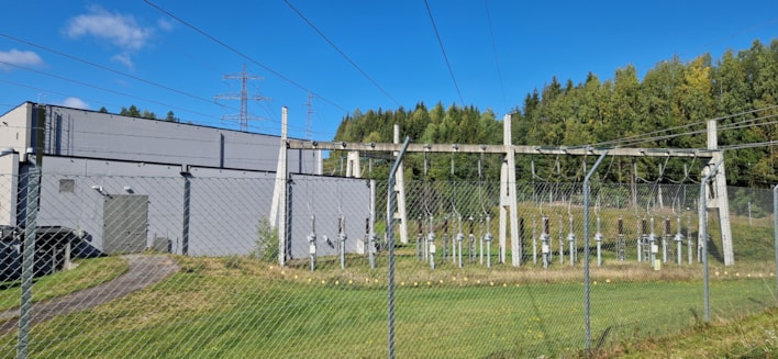 Transformatorstasjon utenfra