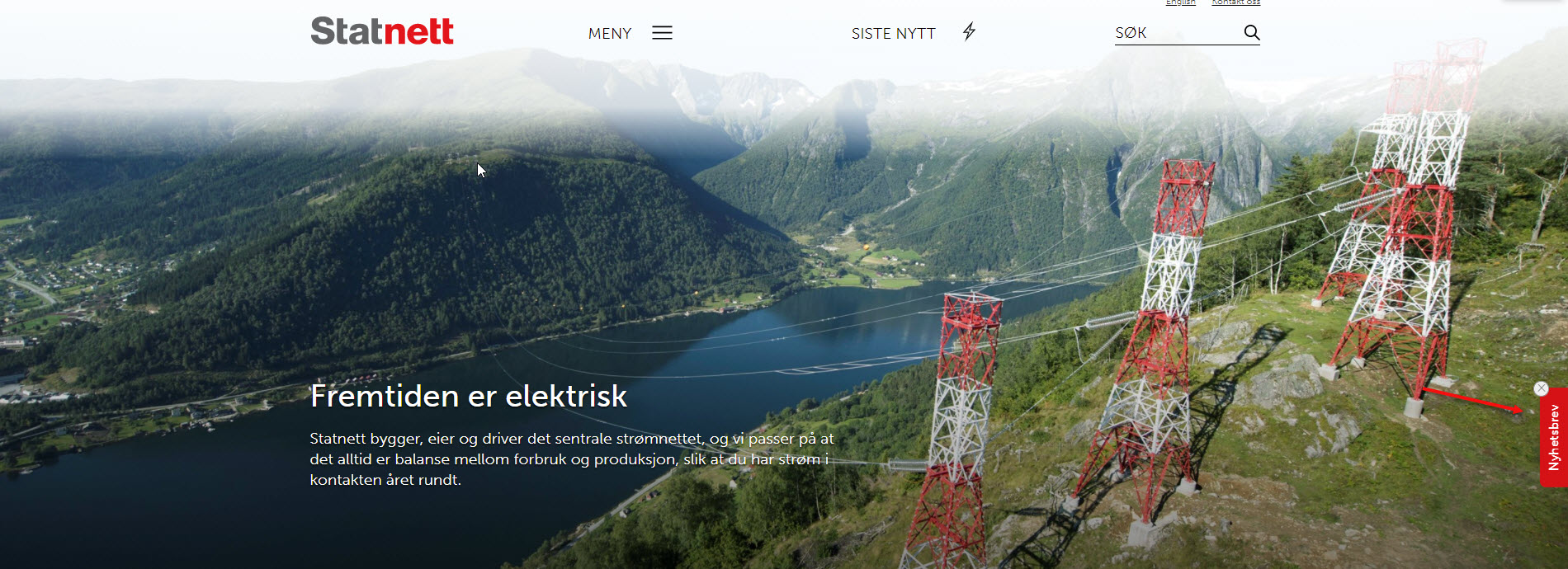 Ny knapp for nyhetsbrev