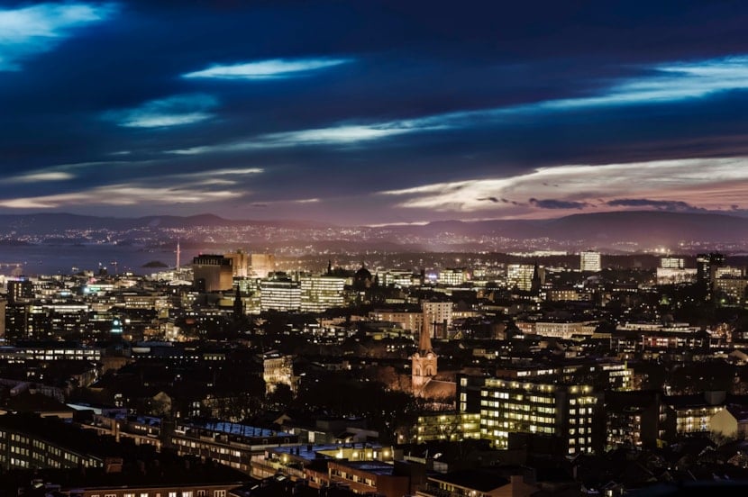 Bilde av Oslo på kveldstid