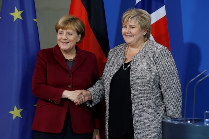 Erna Solberg og Angela Merkel åpner NordLink