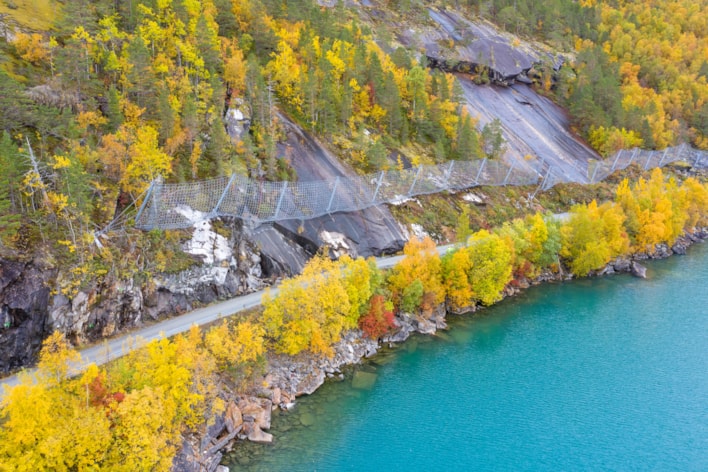 Gjerdet som er etablert