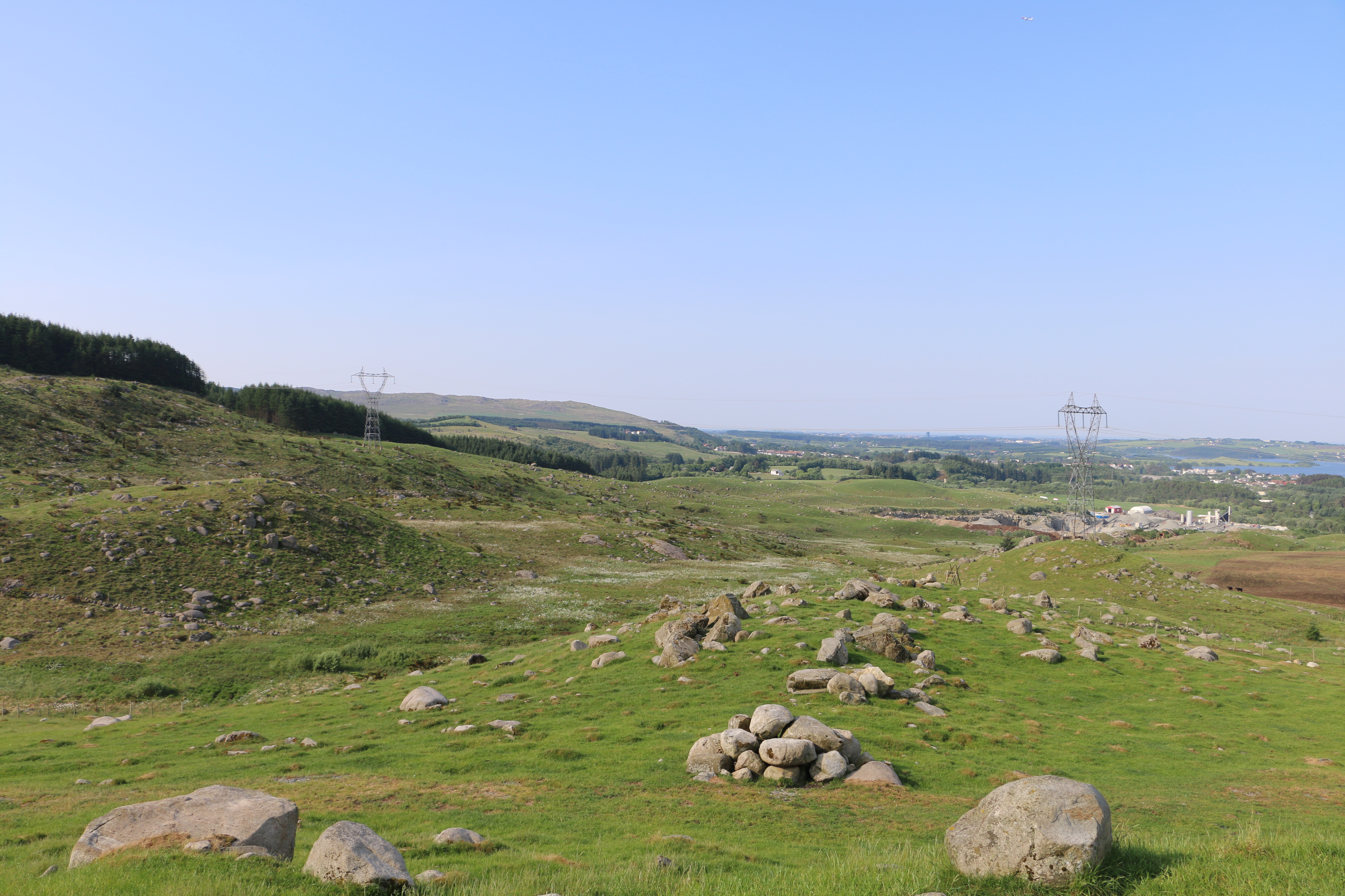 Tomta hvor Fagrafjell transformatorstasjon skal bygges.