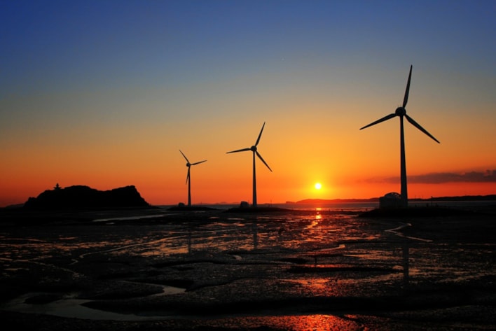 Illustration wind mills