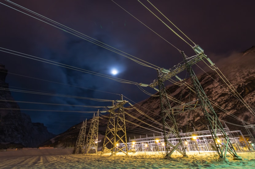 Illustrasjon av transformatorstasjon