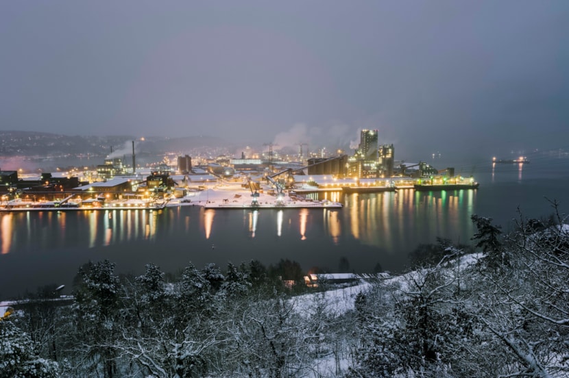 Bilde av aluminiumsfabrikk