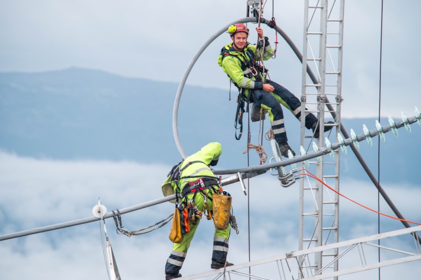 Statnett-medarbeidere som jobber med i Aurland-Sogndal-prosjektet.