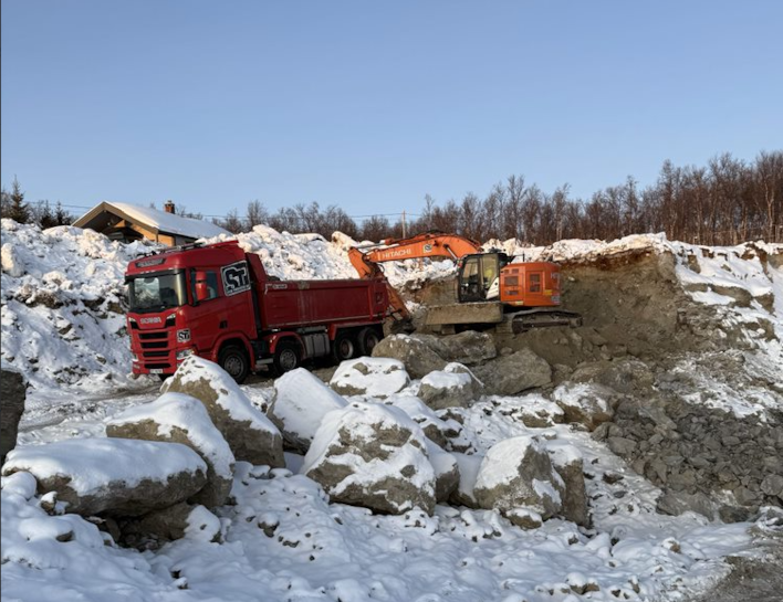 Bilde av gravemaskin